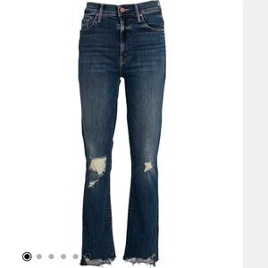 MOTHER - The Insider Crop Step Chew Jeans